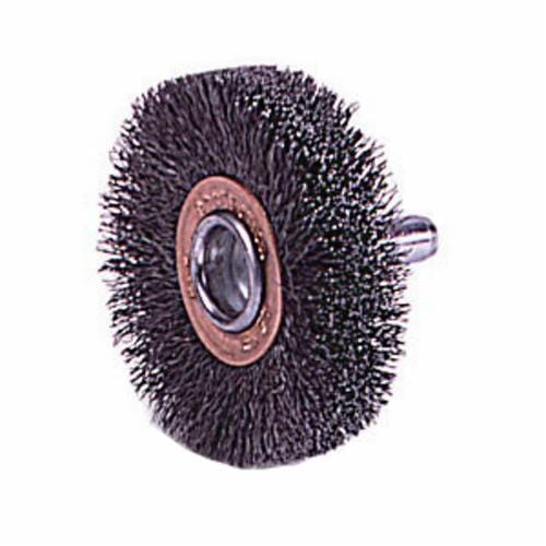 Weiler® 17610 Conflex Wheel Brush, 2 in Dia Brush, 3/4 in W Face, 0.0118 in Dia Crimped Filament/Wire